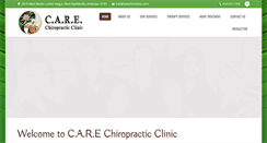 Desktop Screenshot of carechiroclinic.com